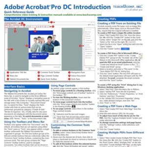 Adobe Acrobat Pro DC Quick Reference Guide
